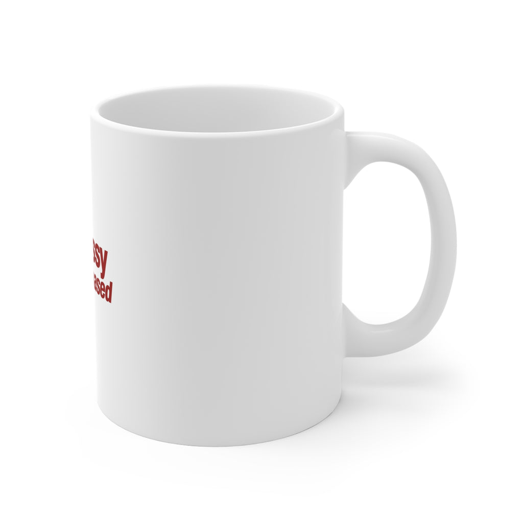 "eat pussy it's plant-based" Funny Provocative Coffee Cup