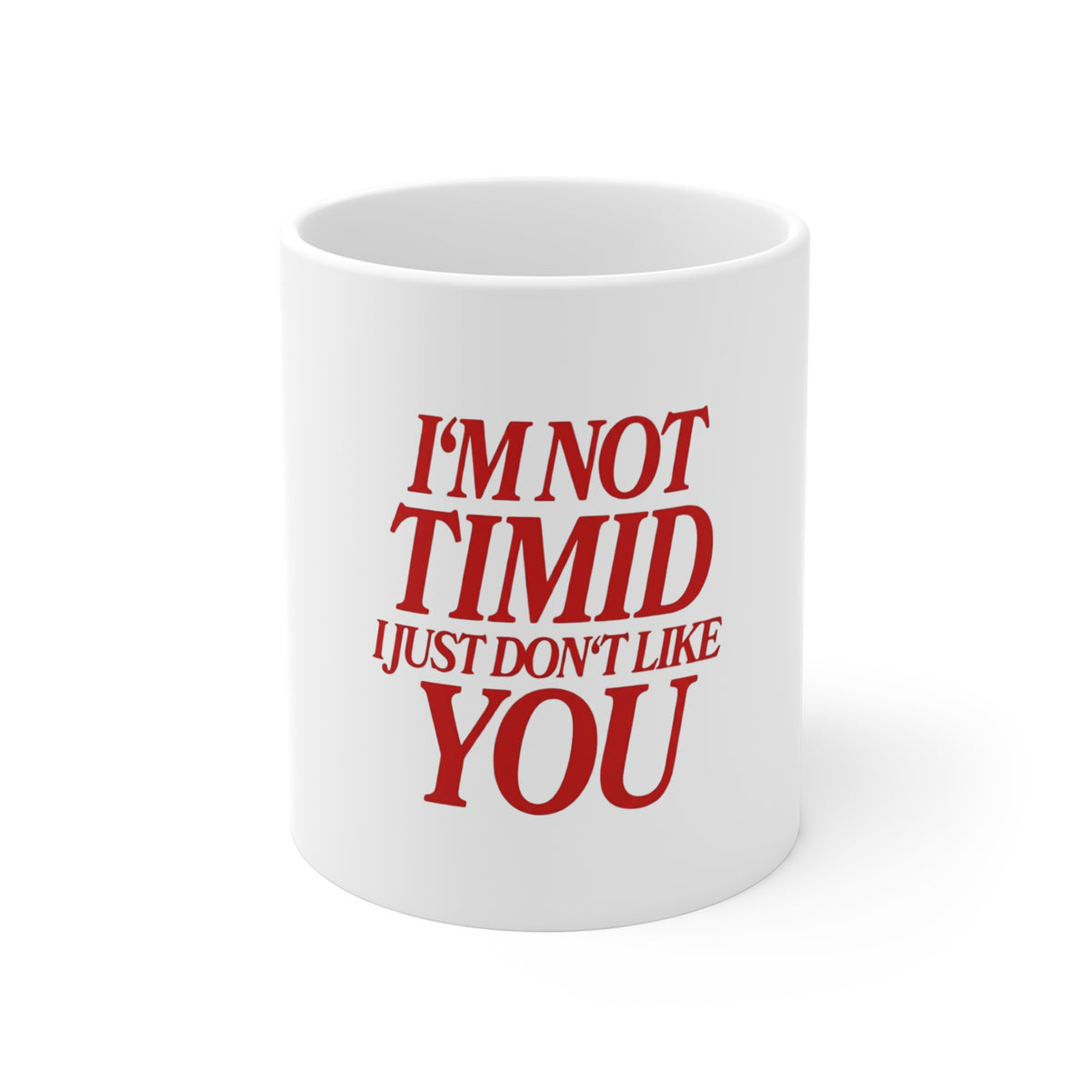 I'm Not Timid I Just Don't Like You Mug