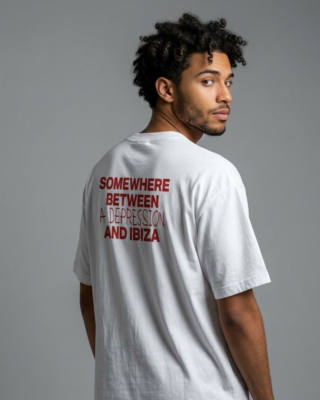 "Somewhere Between a Depression and Ibiza" Graphic Tee