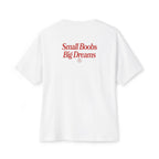 "Small Boobs Big Dreams" Minimalist Slogan Tee