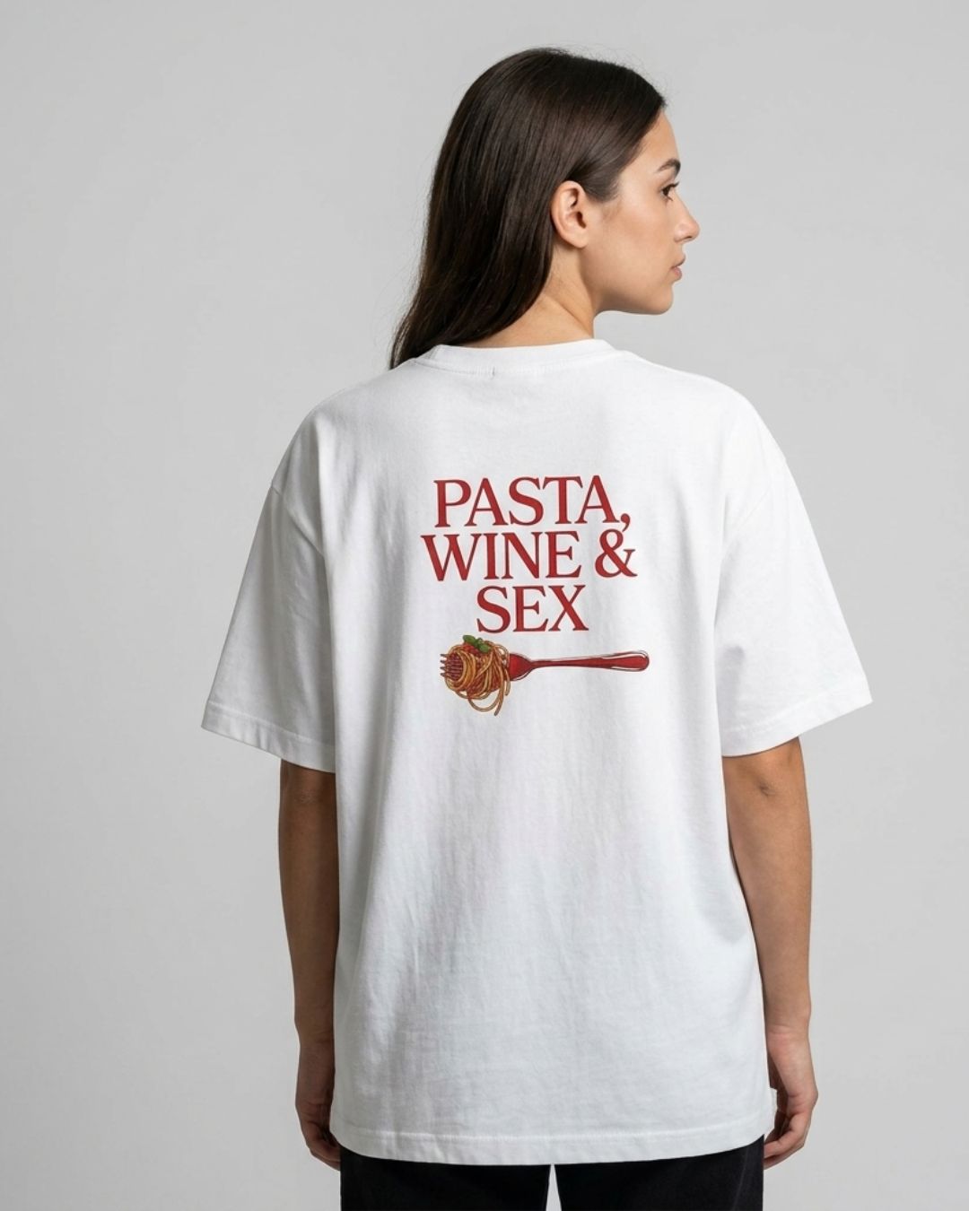 Pasta, Wine & Sex Graphic Tee